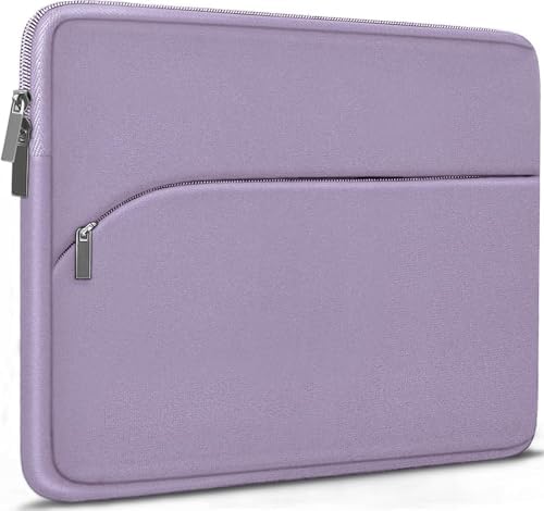 Laptop Sleeve Case 15.6 inch, Durable Portable Monitor Protective Cover with Front Pocket, Traveling Laptop Case Compatible for HP, Dell, Asus, Lenovo, Lavender