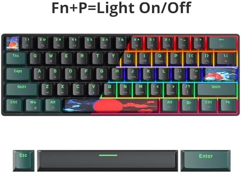 Owpkeenthy 60% Wired Mechanical Keyboard