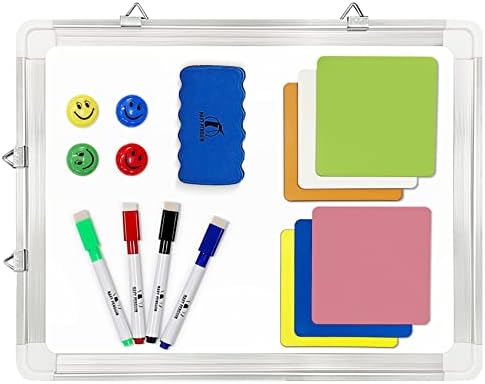 Whiteboard Set, 15x12 in White Board Dry Erase for Wall with Magnetic Notes
