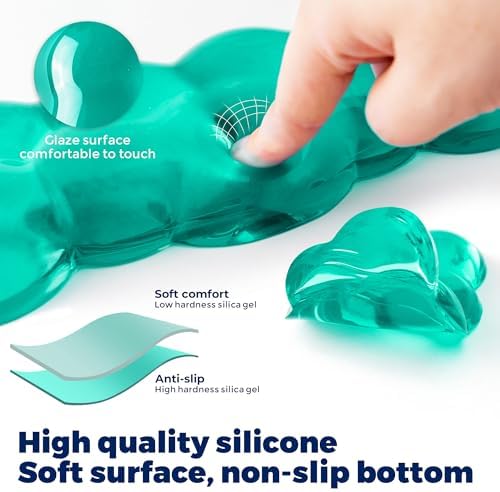 Gel Cloud Wrist Rest - Cloud Mouse Wrist Rest Pad Mouse Support for Office Gaming Pad Computer Laptop Ergonomic Comfortable Pain Relief