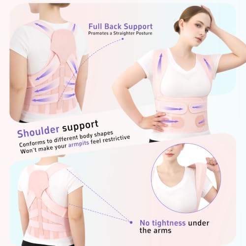 Back Brace Posture Corrector for Women and Men Comfortable Upper Support