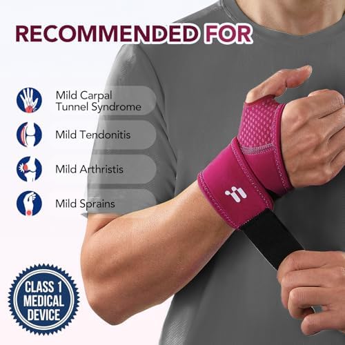 Carpal Tunnel Wrist Brace, Soft Thumb Opening for All-Day Wear & Support