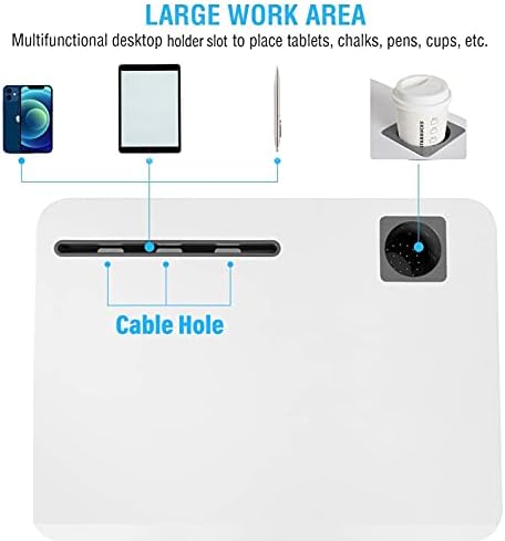 Mobile Rolling Desk, Small Standing Desk with Wheels,Portable Laptop Desk