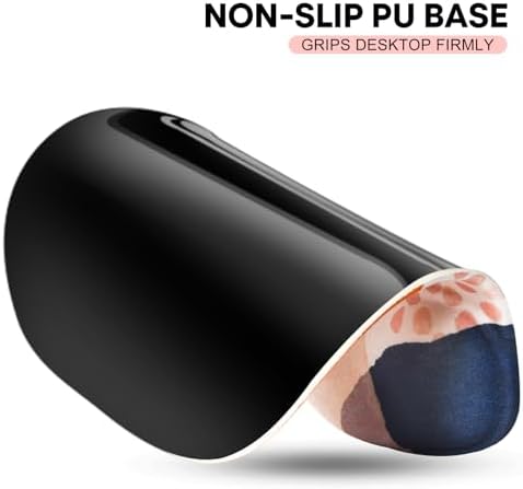 JIKIOU Ergonomic Mouse Pad with Gel Wrist Rest 2 Pack, Portable Small Boho