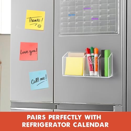 Magnetic Dry Erase Marker Holder for Whiteboard, Fridge, Classroom