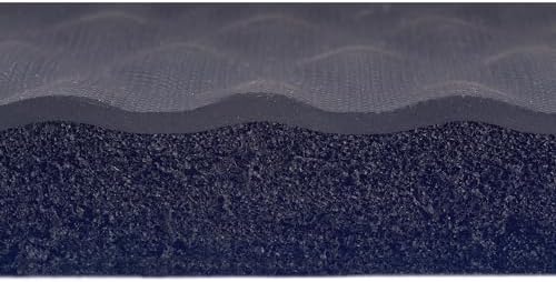 Hog Heaven Ergonomic Industrial-Grade Anti-Fatigue Mat 7/8" 12' Length x 3' Width x Black by M+A Matting