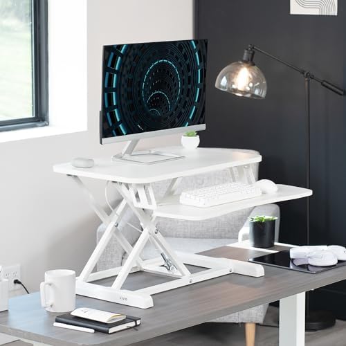 VIVO White 26 in Standing Desk Converter, DESK-V026KW