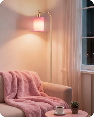 Dimmable Floor Lamp for Living Room with Remote & 10W Bulb