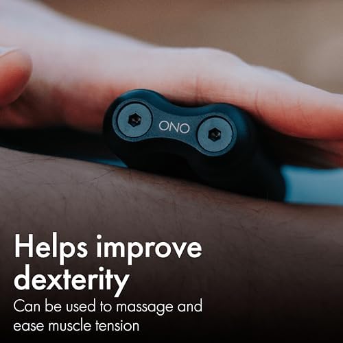 ONO Roller - Handheld Fidget Toy for Adults | Help Relieve Stress, Anxiety, Tension | Promotes Focus, Clarity | Compact, Portable Design (Black, Full Size - ABS Plastic) (Pack of 2)