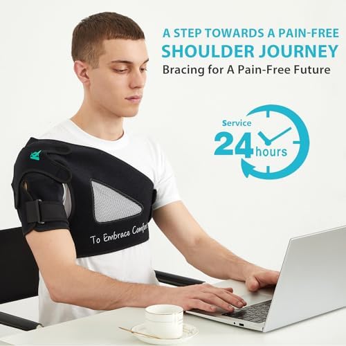 KD Shoulder Brace for Rotator Cuff, AC Joint Relief (Right Shoulder, Large)