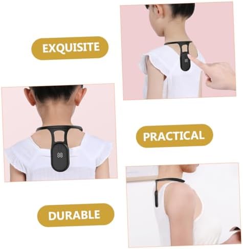Boys and Girls Posture Training Sensor for Boys, Black ABS Silicone Device
