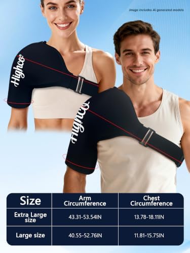 Shoulder Ice Pack Wrap for Rotator Cuff and Arm,Cold Compression for Relief