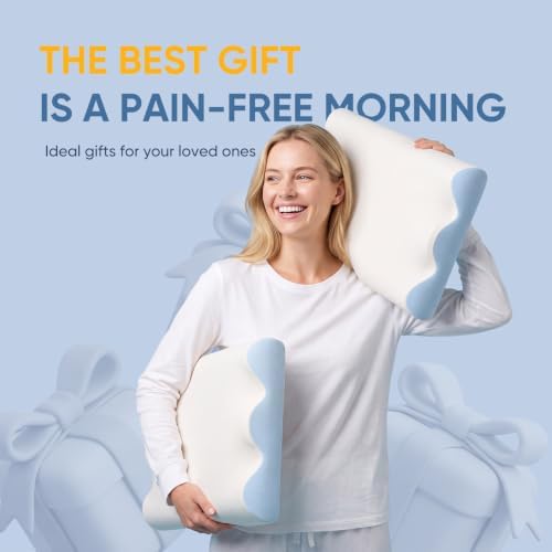 NEWBULIG Contour Memory Foam Cervical Pillow with Neck Support