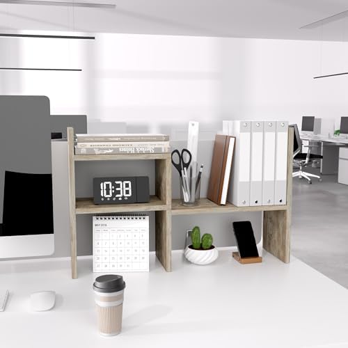 Jerry & Maggie Office Desk Organizers for College Dorm Decor Grey Oak