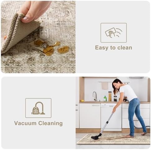 KIMODE Kitchen Mat for Floor Cushioned Anti Fatigue, Kitchen Rugs Sets of 2