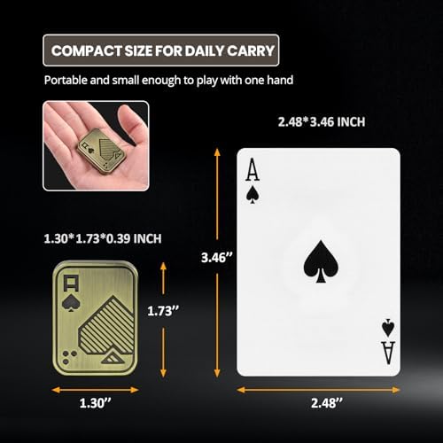 ITOKEY Fidget Toys Adults, Metal Magnetic Fidget Slider, EDC Poker Fidget