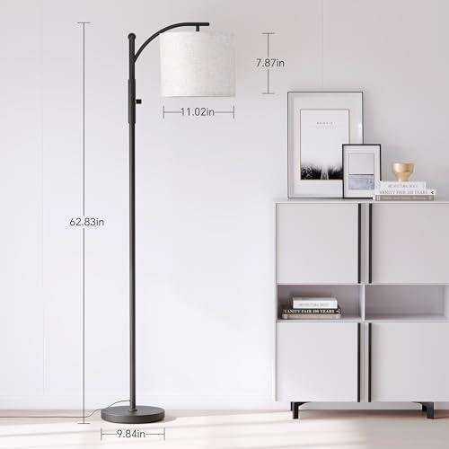 SUNMORY Dimmable Arc Floor Lamps for Living Room, Modern Floor Lamp