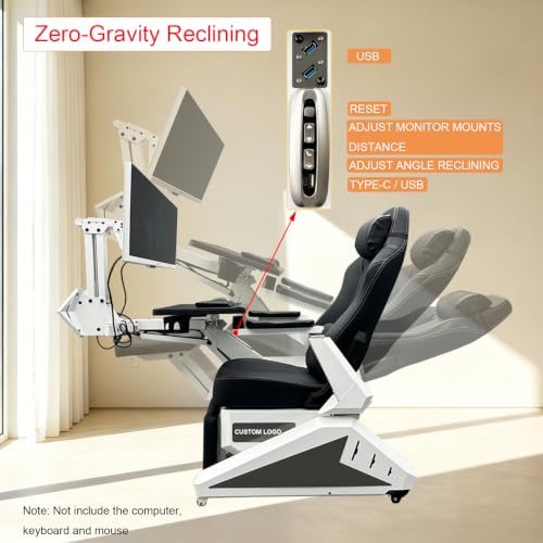 Zero-Gravity Home Chair,Gaming Reclining Workstation