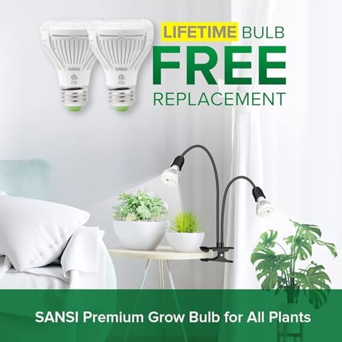 SANSI LED Grow Lights for Indoor Plants, 300W Full Spectrum Plant Light