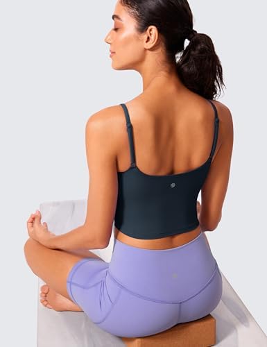 CRZ YOGA Butterlift Scoop Neck Crop Tank Top