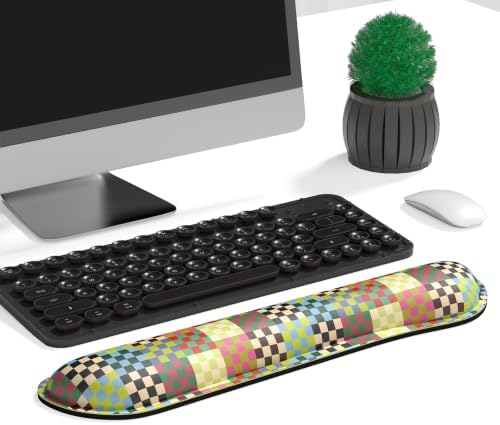 Dapesuom Keyboard Wrist Rest, Memory Foam, Ergonomic, Gaming,Vintage Multi