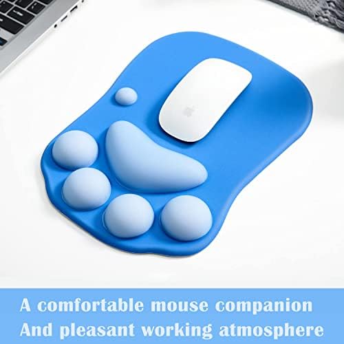 Cat Paw Mouse Pad, Ergonomic Mouse Mat with Wrist Support