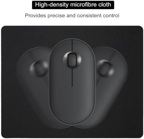4 Pack Bulk Mini Mouse Pad Small Size, Portable Mousepad for Laptop, Black