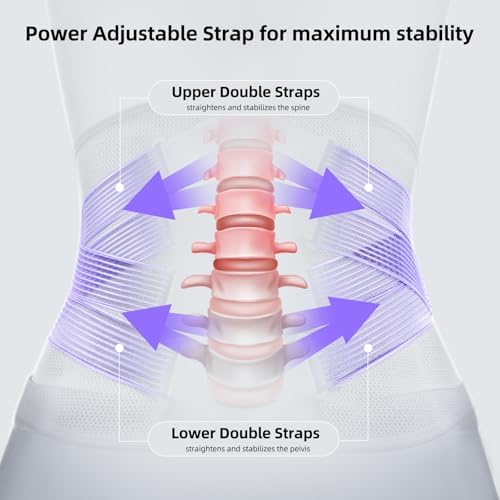 FREETOO Lower Back Brace For Women For Pain, Lumbar Back Support Brace