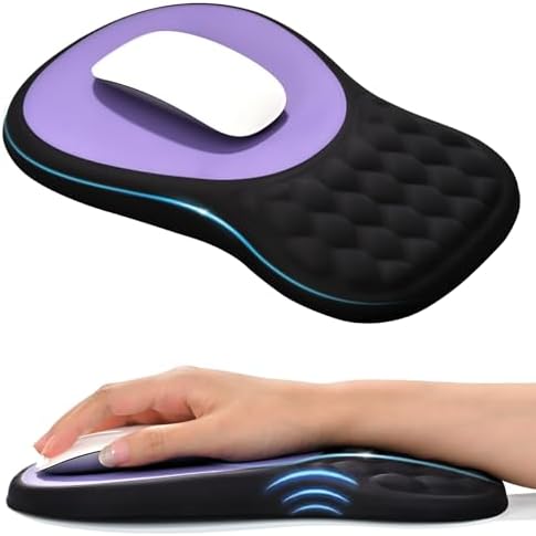EooCoo Massage Ergonomic Mouse Pad with Dual-Slope Design Wrist Rest