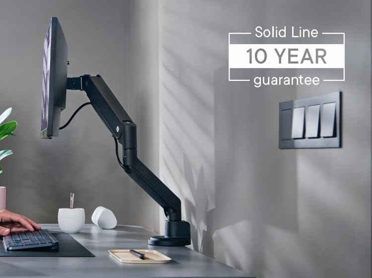 One For All DM4110 Universal Monitor Mount Solid Single Monitor arm 100 x 100 Black