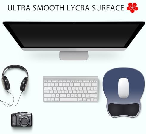 Ergonomic Mouse Pad with Wrist Rest, Comfortable Gel Concave Mouse Pad