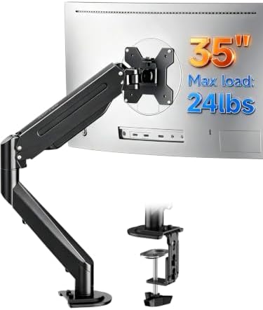 Suptek Single Monitor Arm Fully Adjustable for 17-34-35 Inch Screens