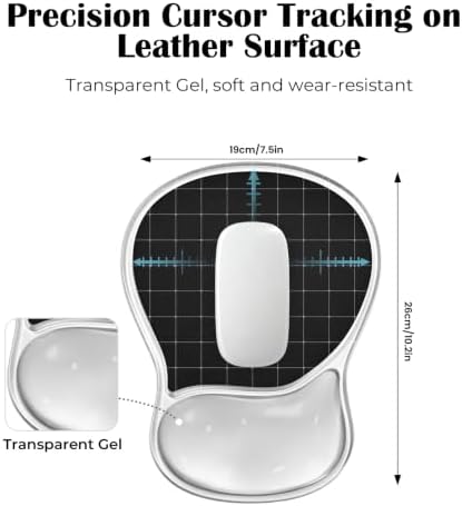 EooCoo Ergonomic Waterproof Mouse Pad with Gel Wrist Rest Support