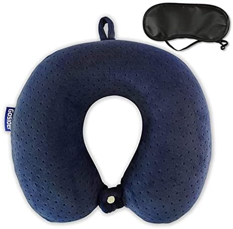 Memory Foam Travel Pillow, Comfortable Travel Neck Pillow U Shape, Support Neck and Head to Relieve Fatigue, Portable Neck Pillow Suitable for Planes, Trains, Self-Driving Cars