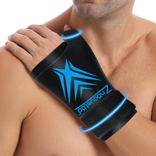 Wrist Ice Pack Wrap for Pain Relief Reusable Wrist Brace Cold Gel Gloves Hand Thumb Ice Packs for Injuries Surgery Recovery Hot Cold Compress Therapy for Carpal Tunnel Tendonitis Swelling Arthritis