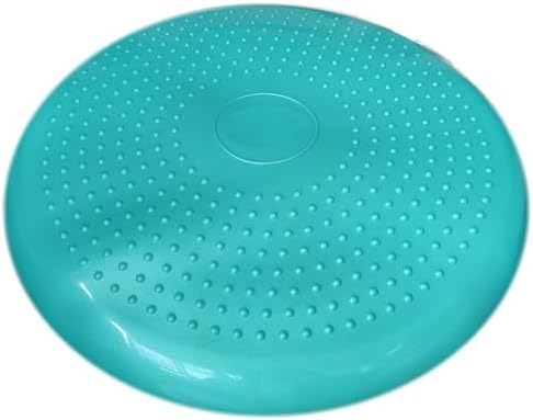 AppleRound Inflated Wobble Cushion with Hand Pump, Air Stability Board (Extra Thick), Core Balance Disc for Adults, Sensory Wiggle Seat for Kids, Flexible Seating for All Age, 13.5in / 34cm Diameter