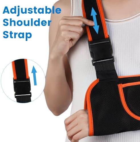 mosago Arm Sling, Lightweight Breathable Mesh Shoulder Immobilizer, Medium