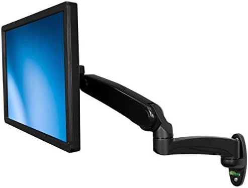StarTech Wall Mount Monitor Arm 12in to 34in up to 19.8lb/9kg, VESA, Black
