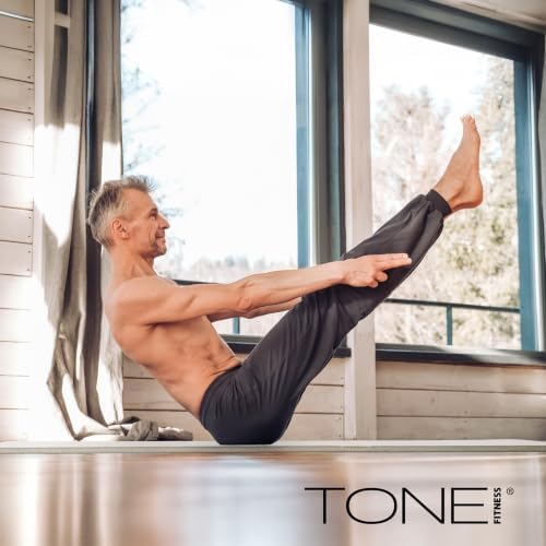 Tone Fitness 1" Extra Thick Yoga Mat, Exercise & Pilates Mat with Strap