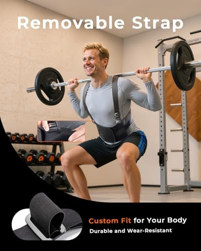Ultra Breathable Work Back Brace for Men, Upgraded Medical-Grade Support