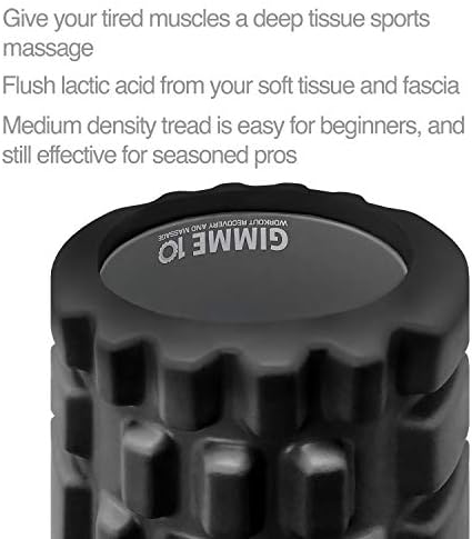 Trigger Point Releasing Foam Massage Roller with Medium Compression for Exercise, Stretching, and Muscle Recovery - Relieves Muscle Tightness, Improves Mobility, and Circulation