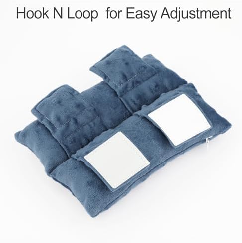 Neck Pad Strap Cushion Pillow for Arm Sling Comfort Shoulder Support Pad Rotator Cuff Replacemet Surgery Elbow Brace Carry Padded Cover Broken Wrist Hand Injury Cast, Minky Dot Denim Blue
