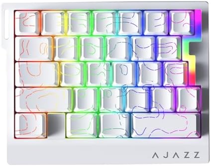 AJAZZ AK029 Magnetic Switch One Handed Gaming Keyboard, Hall Effect Rapid Trigger Mechanical Keypad with SOCD & DKS, 8KHz Polling Rate, 29 Keys Mini Ergonomic Gaming Keyboard for FPS Gamers, PC