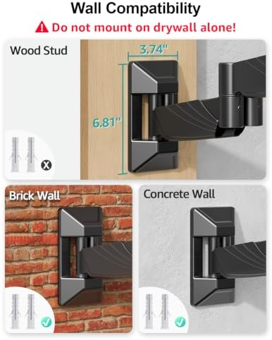 MOUNT PRO Monitor Wall Mount for 13 to 32 Inch Screens, Holds up to 19.8lbs