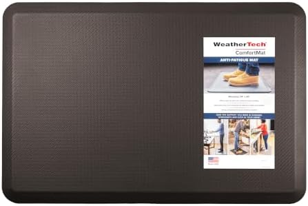 WeatherTech ComfortMat | 24" x 36" Anti-Fatigue Mat, 3/4" Thick, Slip Resistant, Easy to Clean, Carbon Fiber Pattern (Cocoa)