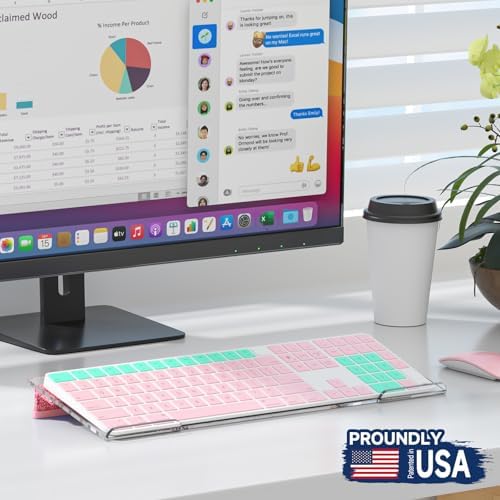 Ergonomic Computer Keyboard Stand - Adjustable Keyboard Riser Tilt Clear and Glitter Pink Acrylic Keyboard Tray Non-Slip Elevated Typing Key Board Holder Lift for Home Office Desk Accessories