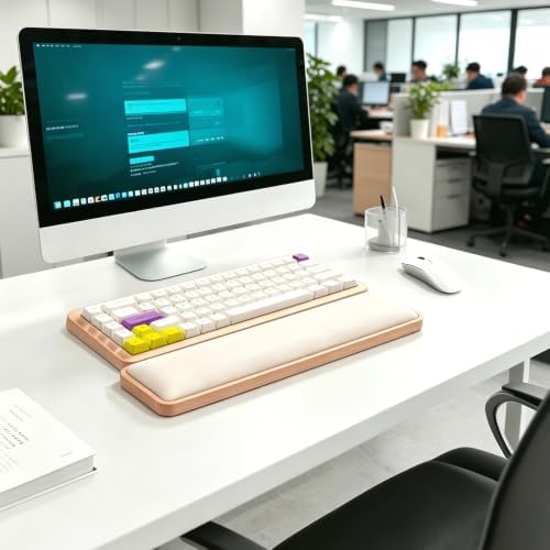 Keyboard Wrist Rest Ergonomic Memory Foam for Gaming, Laptop