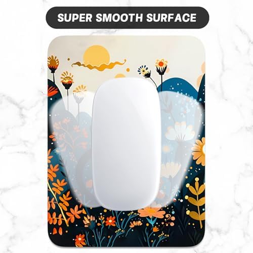 Small Mouse Pad, Mini Mouse Pad 6 x 8 Inch, Thick Rubber Waterproof Mouse Mat, Cute Mousepad for Women Men Wireless Mouse Laptops Home Office, Cute Cat
