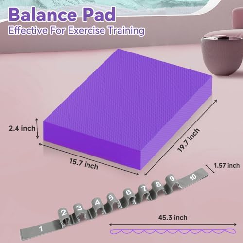 Large Thick Balance Pad Non-Slip Stability Trainer Yoga & Pilates