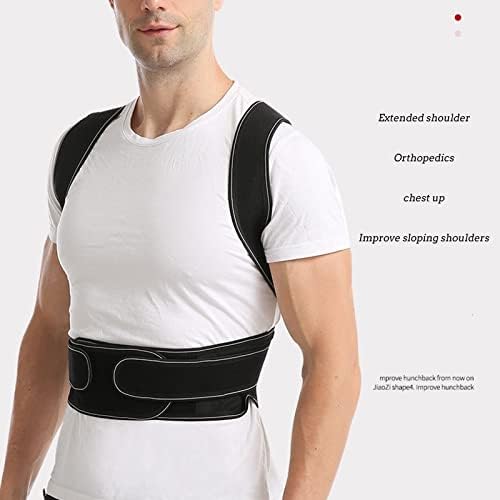 Corrector Back Brace for Men Women Spine Support Correction Straps Anti Kyphosis Adjustable Clothes Improves Your Sitting Soreness,Gray,XL